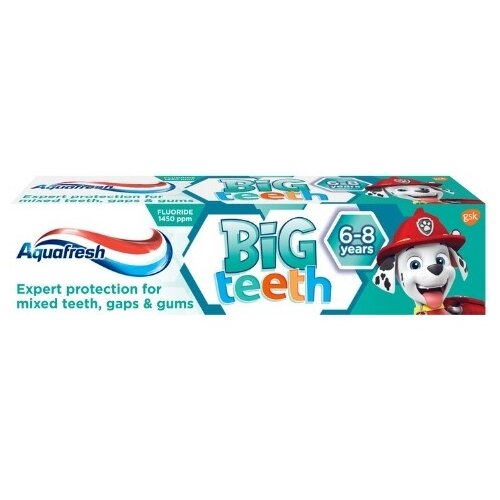 Aquafresh Pasta Junior Big teeth 6+g 50ml Cene