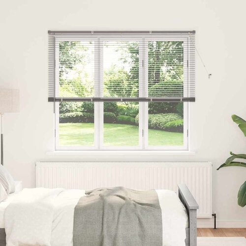 vidaXL Zavjesa za prozor sa zavjesama Ostalo Srebrna 160 x 175 cm Aluminij Cene