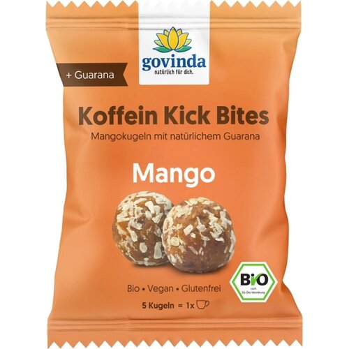 Govinda Koffein Kick Bites mango, bio - 40 g Slike