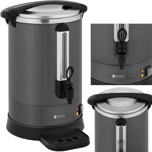 Royal Catering aparat za kavo in čaj s pipo in odcejalnikom 14 l 1400 w siv, (21618097) Slike