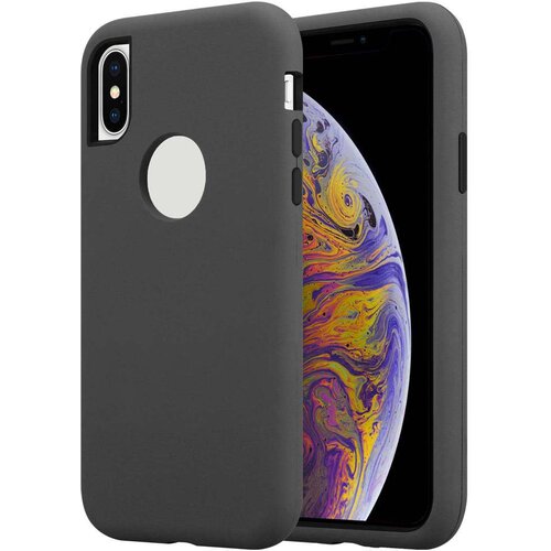 Cadorabo Ohi&amp;scaron;je, združljiv z Apple v Quartz Grey - Hibridni za&amp;scaron;čitni pokrov s silikonom TPU v notranjosti in 2 -delno plastiko zunaj, (20564158) Slike