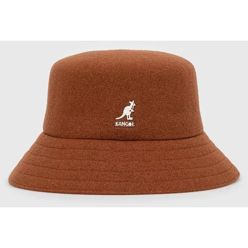 Kangol Volnen klobuk rjava barva