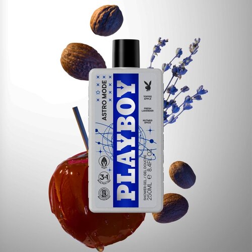 Playboy Astro Mode gel za tu&amp;scaron;iranje 3 u 1 za mu&amp;scaron;karce 250 ml Slike