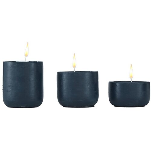 Aberto Design set svećnjaka katalina, 3 komada, antracit Slike