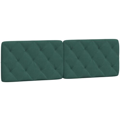 VidaXL Krevet s madracem tamnozeleni 160x200 cm bar&amp;scaron;unasti Slike