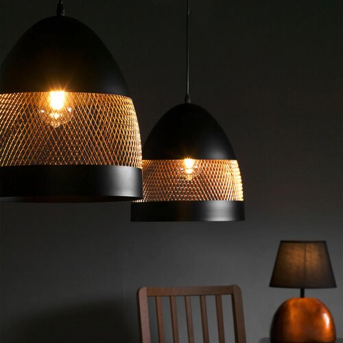 Lesnina XXXL ONLI - Luster na sajli POLLY 1xE27/22W/230V crna Slike