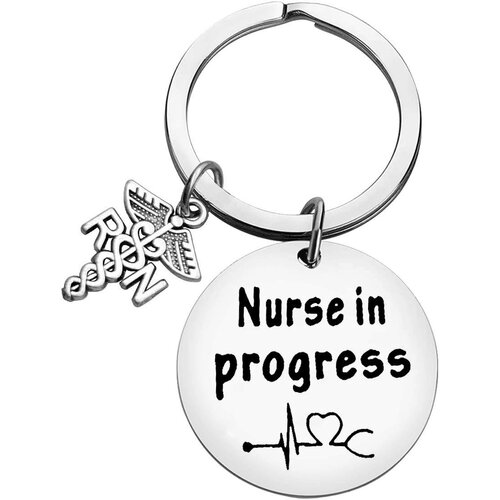 INF Kovinski obesek za ključe iz nerjavečega jekla za medicinske sestre - popolno darilo za dan medicinskih sester Model 4, (21839184) Cene