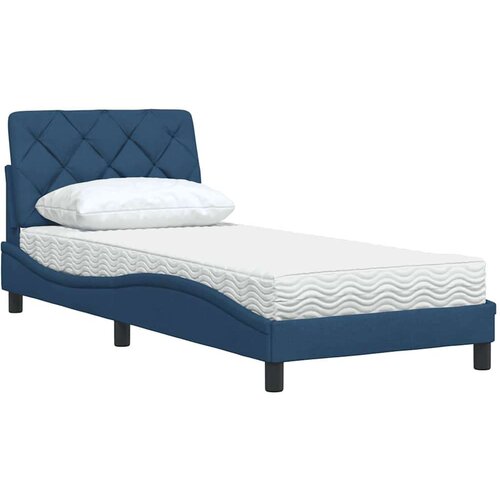  Krevet s madracem plavi 80x200 cm od tkanine Slike