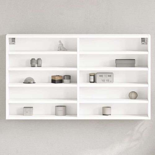 vidaXL Vitrina bijela 100x15x58 cm konstruirano drvo Cijene