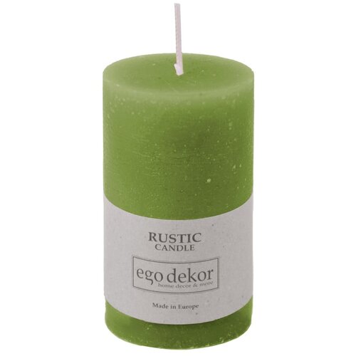 Rustic candles by Ego dekor Zelena sveča Rust čas gorenja 38 h Cene