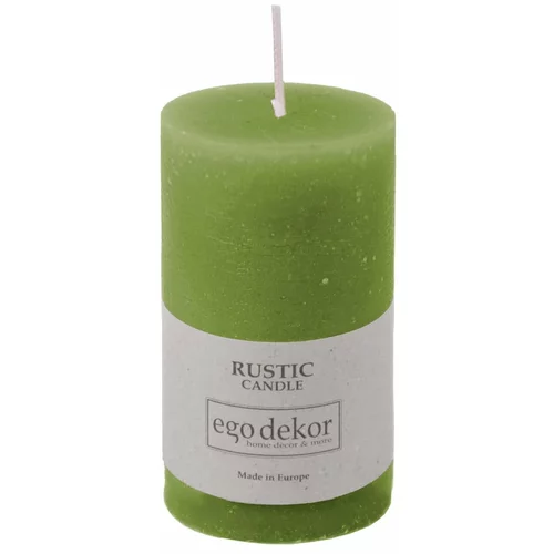 Rustic candles by Ego dekor zelena svijeća Rust, vrijeme gorenja 38 h