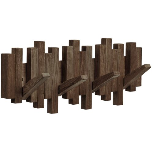 House Nordic Temno rjav stenski obe&amp;scaron;alnik iz masivnega hrasta 40 cm Caltra &amp;ndash; Slike