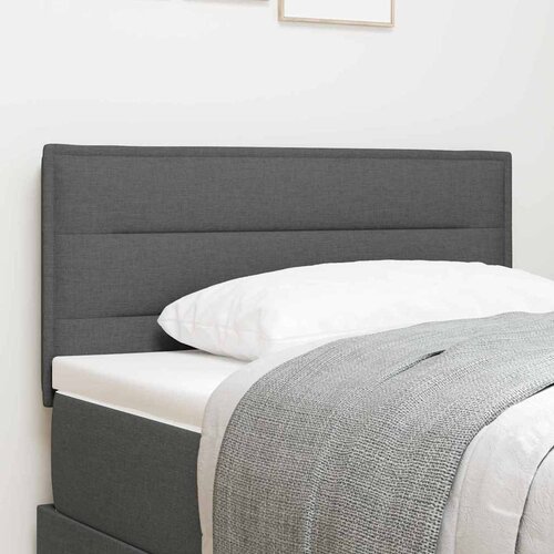  LED glava kreveta s LED trakama Tamno siva 90 cm tkanina Cene