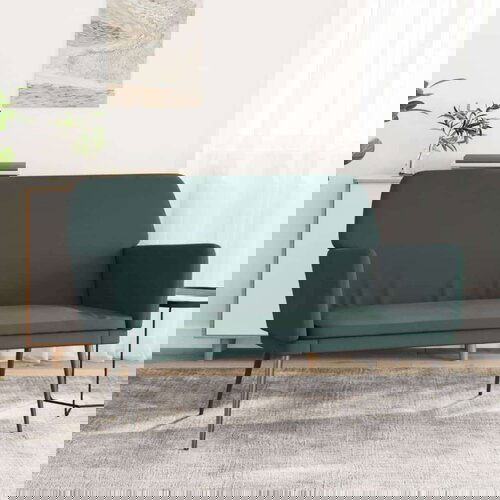  Klupa tamnozelena 108 x 79 x 79 cm baršunasta Cijene