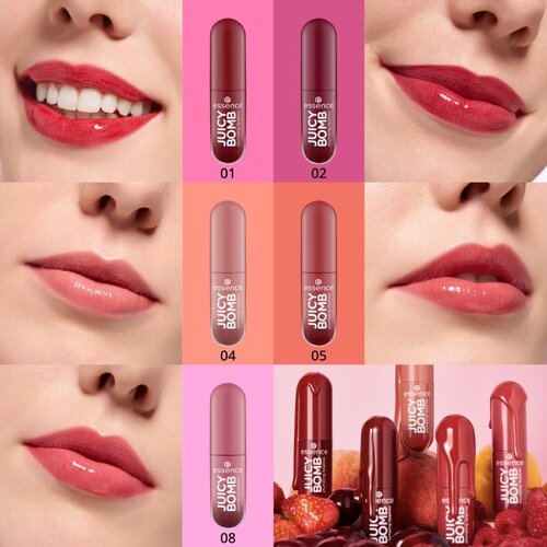 Essence Juicy Bomb sijaj za ustnice z učinkom povečanja odtenek 01 Sweet Strawberry 2.6 ml Slike