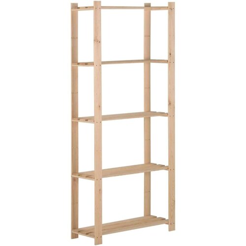 vidaXL 5-nadstropni regal s policami 80x28,5x170 cm trdna borovina Cene