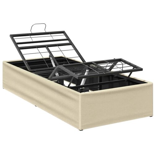  Električni podesivi okvir kreveta Krem 200 x 70 x 33 5 cm Čelik - Krem 70 x 200 cm Slike