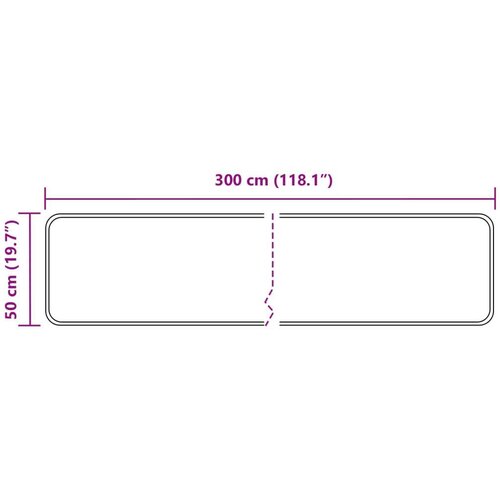  za tepih MARSA Crna 50 x 300 cm Poliester i PVC Slike