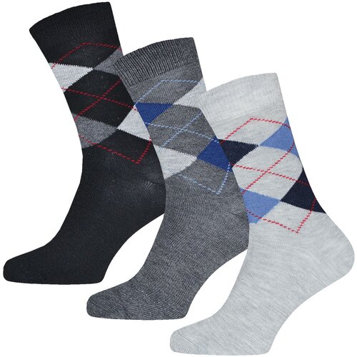 Gianvaglia 3 pari bombažne moške nogavice Oxford Classic Cene