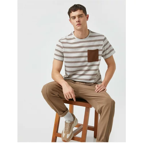 Koton T-Shirt - Brown - Regular
