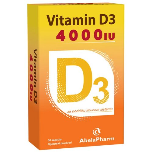 Abela pharm vitamin D3 4000 iu 30 kapsula, Cene