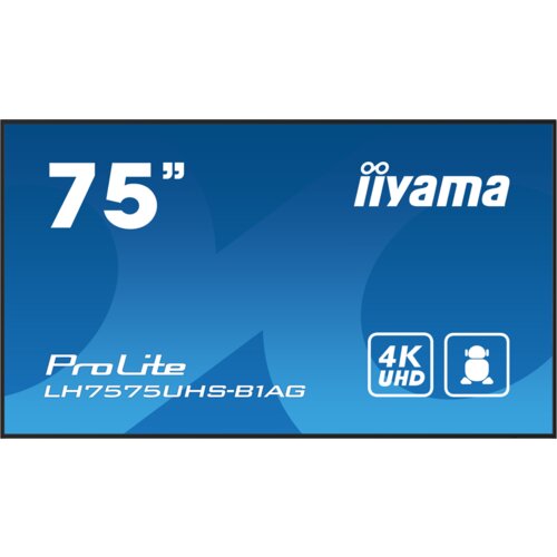  189.3cm(75&amp;ldquo;) LH7575UHS-B1AG 16:9 3xHDMI+DP+2xUSB IPS retail (forwarding) Slike