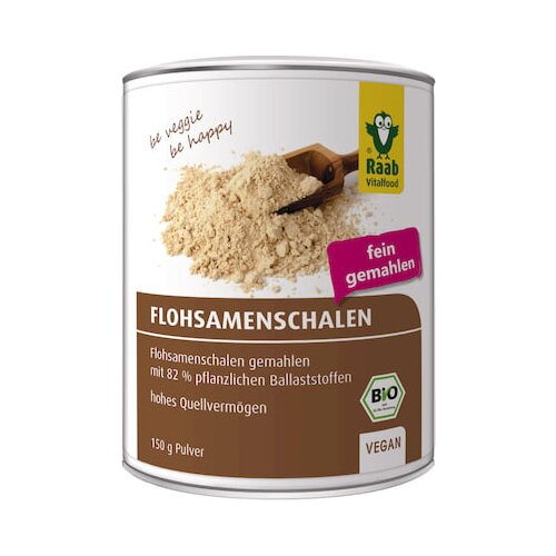 Raab Vitalfood GmbH Fino mlete bio luščine trpotca - 150 g Cene