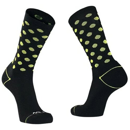 Northwave Cyklistické ponožky Core Sock Black/Yellow Flu Cene