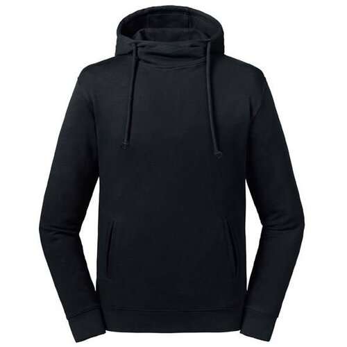 RUSSELL Black Unisex Sweatshirt Pure Organic High Collar Hooded Sweat Cijene