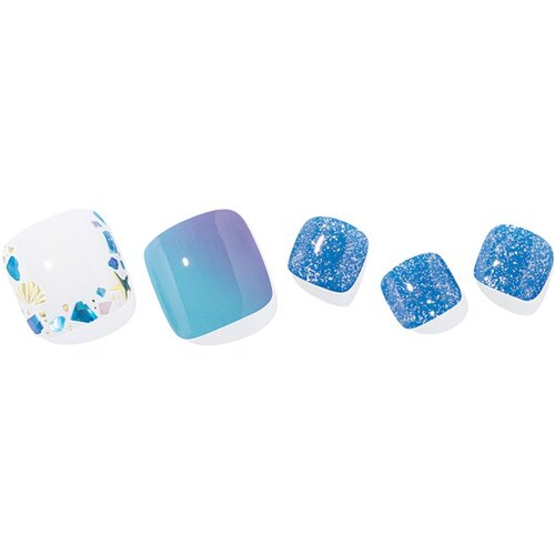 OHORA Semi Cured Gel Pedicure Strips P Beach Dive Naljepnice za nokte za stopala nijansa PD-183 1 kom Slike