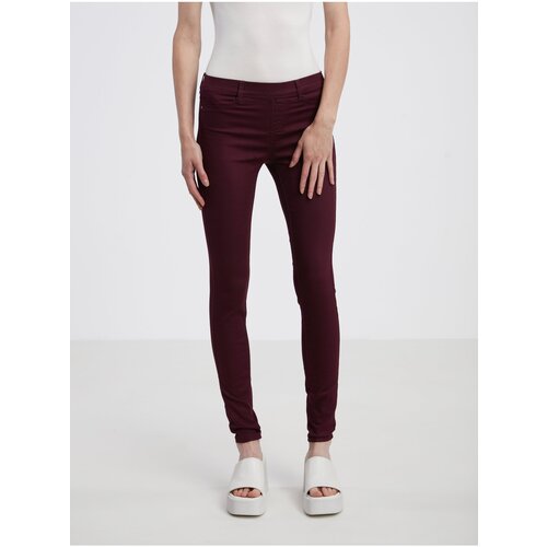 Camaieu Women&amp;#039;s Burgundy Trousers - Ladies Slike