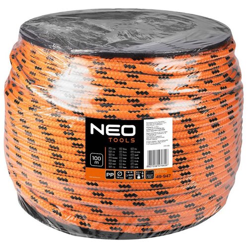Neo Tools Pleteno polipropilensko uže, O14, 100m 49-947 Slike