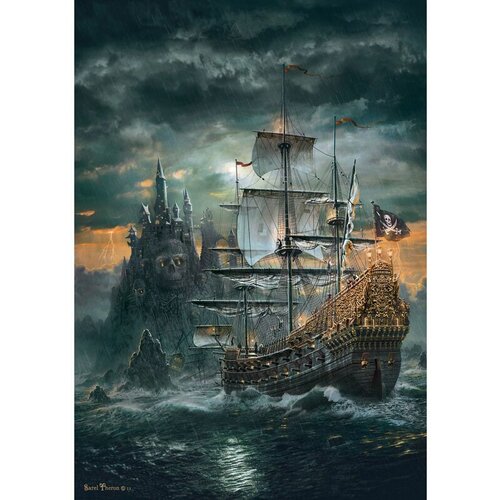 Puzzle the pirate ship puzzle 1500pcs Slike