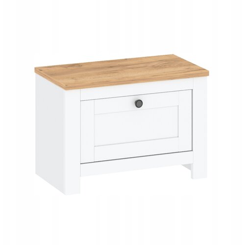 AKORD Omarica za čevlje z majhnimi krilnimi vrati White Golden Oak, (21978514) Cene