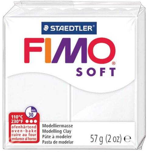  MASA ZA MODELIRANJE 57G FIMO SOFT STAEDTLER 8020-0 BIJELA Cene