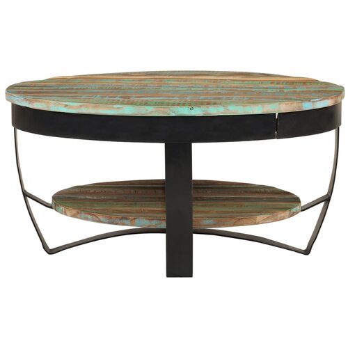 Maison Chic Klubska mizica - kavna mizica - Nizka mizica iz trdnega predelanega lesa 65x32 cm, (21753802) Slike
