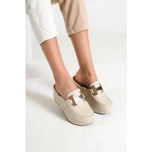 Capone Outfitters Mules - Beige - Wedge