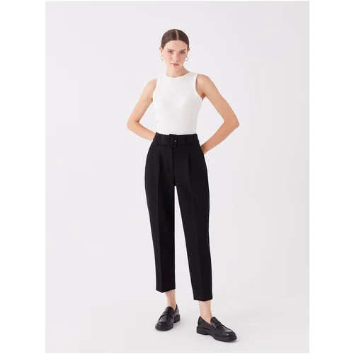 LC Waikiki The Waist is Belted, Comfortable Fit Women's Trousers.