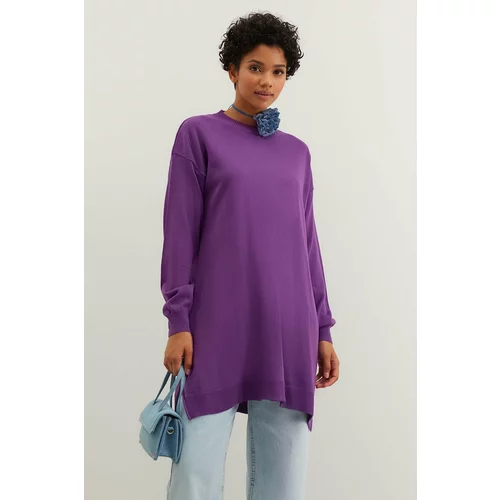 Trendyol Sweater - Purple - Regular fit