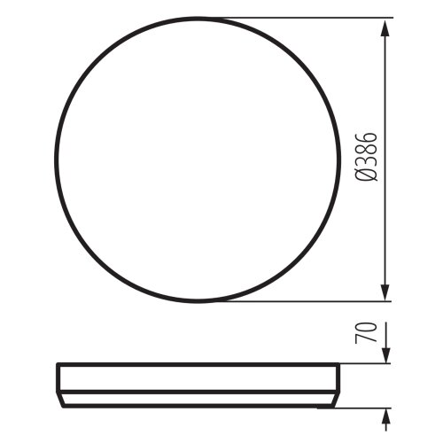 Kanlux 46280-LED prigu&amp;scaron;iva svetiljka LIXAN 47W/230V 3000-6500K prečnik 38,6 cm bela/srebrna, sa daljinskim upravljačem Slike