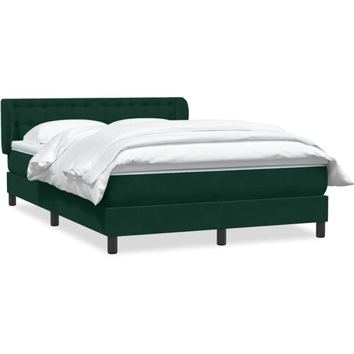 Box Spring krevet s madracem tamno zeleni 160x220 cm bar&amp;scaron;un Slike