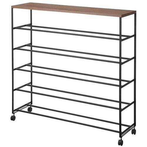 YAMAZAKI crni metalni stalak za cipele 90,5x87x26 cm tower &amp;ndash; Slike