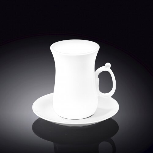  Set 1/6 Skodelica in Podstavek, Porcelan, 120ml Cene