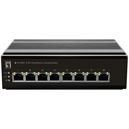 LevelOne 8-Port Fast Ethernet Industrial Switch, DIN-Rail, -40&deg;C to 75&deg;C Cijene