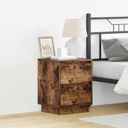 Noćni ormar s ladicama 2 pcs Dimljeni hrast 39 x 34,5 x 50 cm Cijene