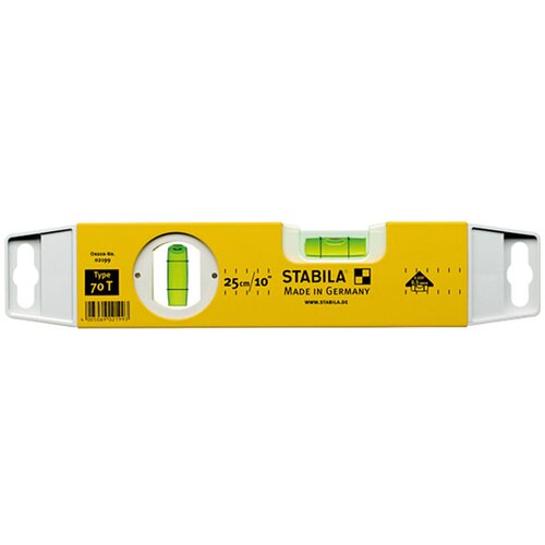 STABILA Libela 2199 tip 70 T mjerno područje 250 mm preciznost libele 0.5 mm/m duljina 250 mm Cijene