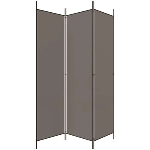  pregrada s 3 panela antracit 150 x 220 cm od tkanine Slike