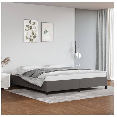  Okvir za krevet sivi 200x200 cm od umjetne kože Cene