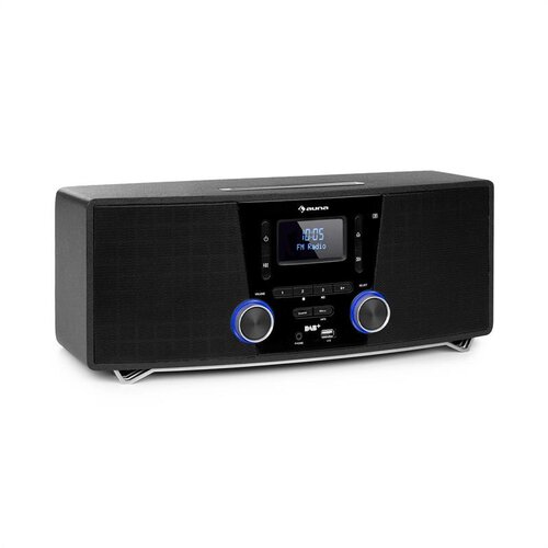 Auna Stockton, mikro stereo sistem, maks. 20W, DAB+, UKW, CD predvajalnik, BT, OLED, črn Cene
