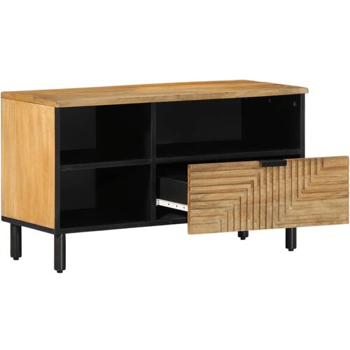 Maison Chic TV omarica - TV stojalo - Televizijska omarica rjava 80x33x46 cm masivni les Mango, (21699852) Cene